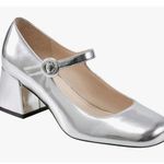 Marc Fisher silver LTD Women's NESSILY retro Pump size 8 Photo 0