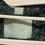 SOIA & KYO  Leila Black Charcoal Wool Coat Size Small Photo 5