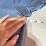 Westport Womens Split Neck Boho Embroidered Chambray Denim Tunic Dress Size 14 Photo 9