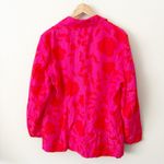 Kate Spade NEW YORK | Classic Rose Blazer Red Pink Floral Bow Button | Large Photo 7