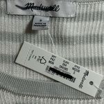 Madewell  Women's Micro-Rib Slinky Slim Fit Striped Sweater Tee S Small New Photo 5
