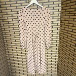 Reformation  Tan And‎ Black Polka Dot Midi Dress Size 0 Photo 1