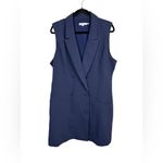 Good American  Luxe Suiting Executive Sleeveless Blazer Dress Photo 3