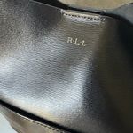 Ralph Lauren  Cowhide Black Leather Hobo shoulder Bag Double Strap Sleek Photo 2