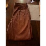 Loft Tall Size 14 Faux Leather Pants Brown Button Tab NWT $89 Photo 3