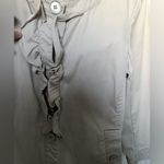 Talbots Women's Ruffle light relax 98% cotton Jacket size 8 button down Photo 2