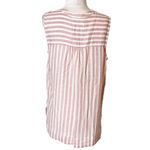 Rails  Morgan Rose Stripe Linen shirt sz M Photo 1