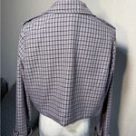 Wild Fable Cropped Plaid Shacket Jacket Women’s Medium Gray Lavender Photo 7