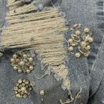 Fashion to figure  Distressed Rhinestone Bling High Rise Skinny Jeans Plus Sz 28 Photo 4