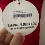 NWT Babyboo Demi Maxi Dress in Red Size XS Date Night Sexy Bodycon Side Slit Photo 6