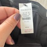Talbots Hampshire Ankle Pants NWT size 14W Black Career Work Dress Trousers Photo 3
