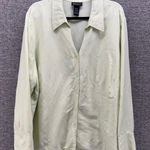 Lane Bryant Womens Button Down Shirt 3X Linen Soft Lightweight Summer Oversized Photo 0