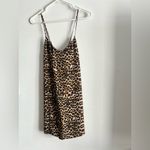 Rebecca Minkoff  Leopard Print Slip Dress Size 4 Spaghetti Strap Satin Mini NWOT Photo 3