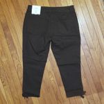Sandpiper Jeans Plus 18 Black Lace Up Sides Cropped Denim Pants‎ Sexy NEW NWT Photo 3