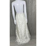 Marina white sheer floral maxi skirt with tulle wedding large Photo 10