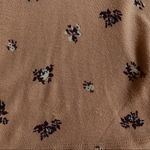 Lucky Brand blush pink floral shark bite hem flutter sleeve top Photo 6