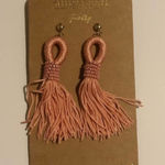 Anthropologie Shiraleah Chicago jewelry - - Genesis tassel earrings in peach NEW Photo 0