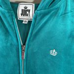 Juicy Couture  Turquoise Velour Hoodie Photo 2