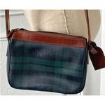 Vintage Polo Ralph Lauren Green Navy Black Plaid Crossbody Shoulder Bag Photo 1