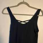 SO  Black Backless Tank Top SZ L Lace Back Sleeveless Business Casual Shirt Photo 2