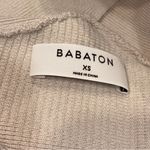 Aritzia Babaton Khaki Tan Ribbed Sculpt Knit Criss Cross Crop Top size XS Photo 6