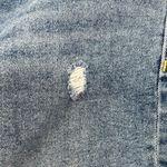 Lane Bryant Blue Denim Jean Shorts with Distressed Hem Photo 9