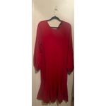 J.Crew  Women's‎ Merino Wool Red Twist Back Sweater Dress Knee Length XL Photo 3
