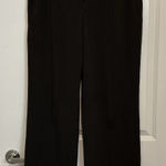Sandro  Sportswear Dark Brown Pinstripe Wide Leg‎ Dress Pants Size 14 Career Photo 0