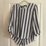 19 Cooper Neiman Marcus cooper 19 striped neck tie blouse Photo 3