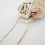 ZARA NEW Fur Bucket Bah With Pearl Handles Photo 1
