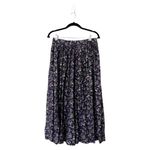 Herman Geist VINTAGE MIdi Floral Purple Viscose Skirt Small Photo 33