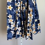 Royal Hawaiian Creations Vintage Floral Plumeria Dress Sleeveless Blue size S Photo 8
