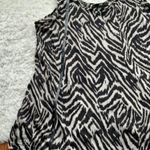 H&M Zebra Animal Print brown Laser Cut Tank Top Photo 2