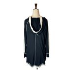 Jude Black And Ivory Hooded Full Zip Knit Emma Jacket Size M NWT Size M Photo 1