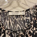Altuzarra  Animal Print Lace Up Dress Size 4 VGUC Photo 2