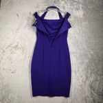 Ralph Lauren Lauren  Dress Sheath Halter Neck‎ Sleeveless Blue Purple 6 Petite Photo 3