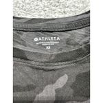 Athleta  Organic Daily Camo Crew‎ T Shirt Black Gray Women's Shirt Sleeve Small Photo 1