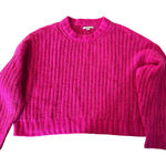 American Eagle ‎ Womens Sweater XL Extra Large Pink Knit Cropped Pullover Photo 0