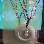 The Moon NIP Color Silver Heart Necklace & Earring Set 8" Photo 0