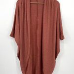 Abound NWT  Rust Knit Lightweight Open Front Cocoon Cardigan Sweater Size XS Photo 0