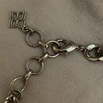 BCBGMAXAZRIA 3D Pyramid Silver Necklace Photo 7