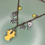 Handmade Kawaii Anime Rabbit Bunny Girl Cottagecore Charm Necklace Yellow Photo 4