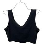 NWT 21 Saints Crop Top XL Black Double V Photo 0