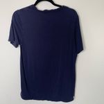 Baldwin KCUS Navy Blue V Neck T Shirt Distressed Tropical Sz Medium Photo 5