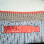 prAna Branagan Pink & Blue Color-Block Striped Cre Sweater Organic Cotton Medium Photo 6