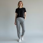 Juicy Couture  Gray Cotton Boxer Style Jogger Sweatpants Size Small Photo 8