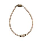 Pale Pink Shell Bead Necklace, Bracelet, & Clip Earring Set Photo 2