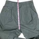 New Vintage 90s TOGETHER Army Green High Waist Cuffed Folk Assembly Pant size 14 Green Photo 12