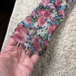 ASTR THE LABEL Black Pink Floral Mesh Ruched V Neck Long Sleeve Mini Dress M Size M Photo 2