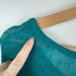 Catherines NWT  Fringe Poncho Top Size‎ 2X Teal Green Fringe Layering Boho Casual Photo 2